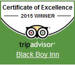 Black Boy Inn Certificate of Excellence 2015