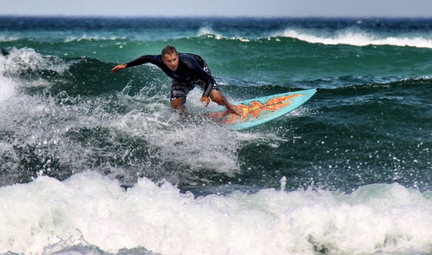 Man surfing