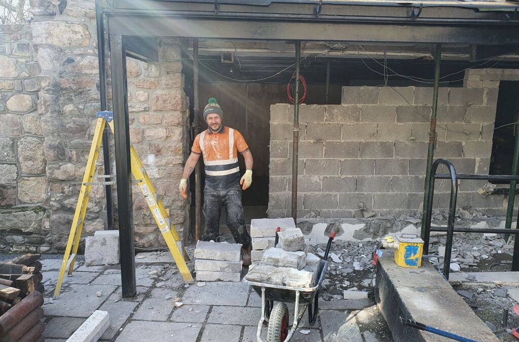 Outdoor Patio Renovations at the Black Boy Inn