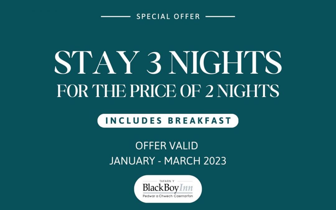 Stay for 3 nights from January to March  for the price of 2 nights